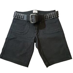 NWOT BeBop Jean shorts Belted Black Denim Shorts
